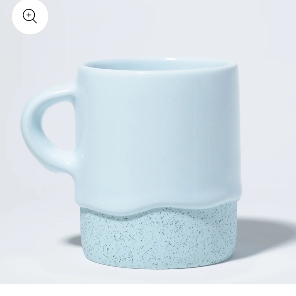 Drippy Pots Powder Blue Mono Mug